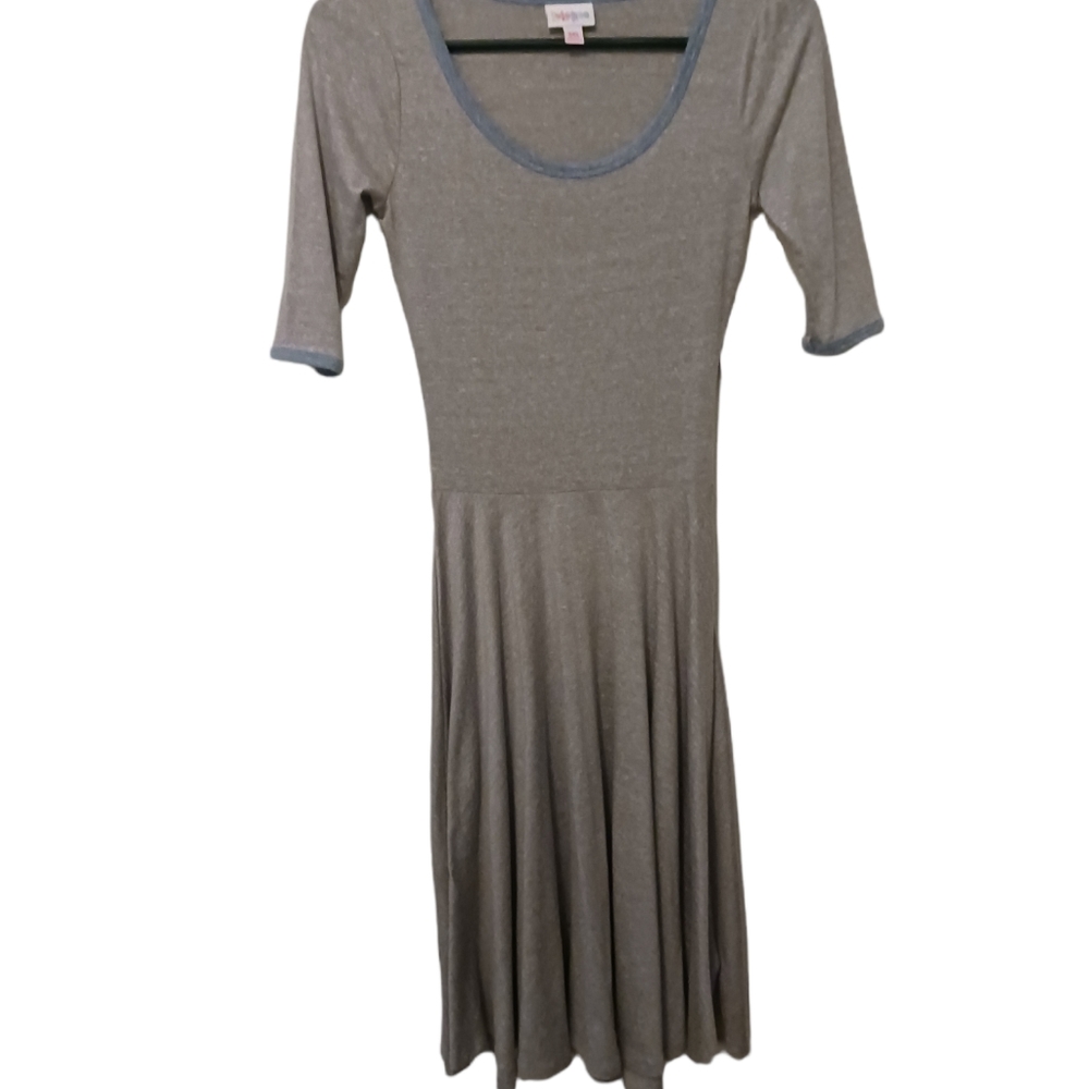 Lularoe Short Sleeve Grey Dress,  XXS